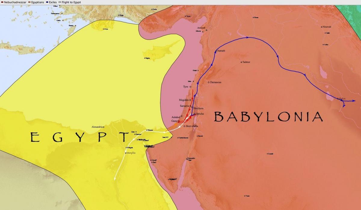 Harta babilon, egipt