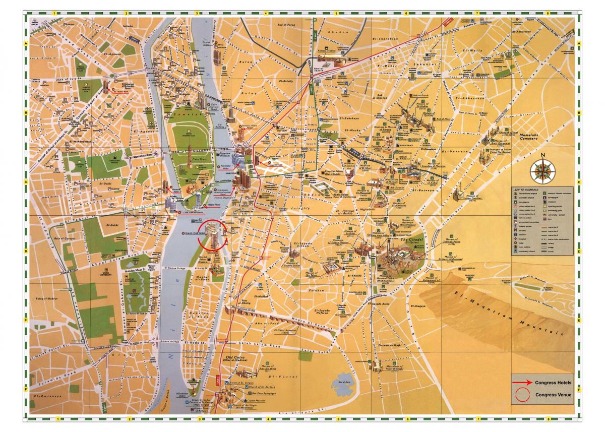 cairo atracții turistice hartă