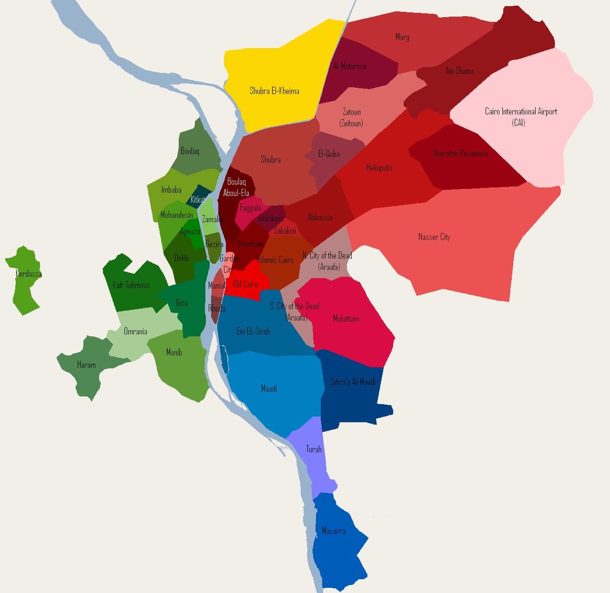 cairo cartier hartă