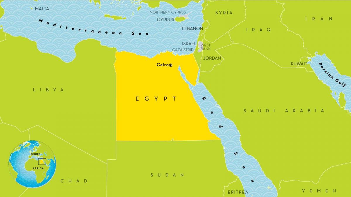 capitala egiptului hartă