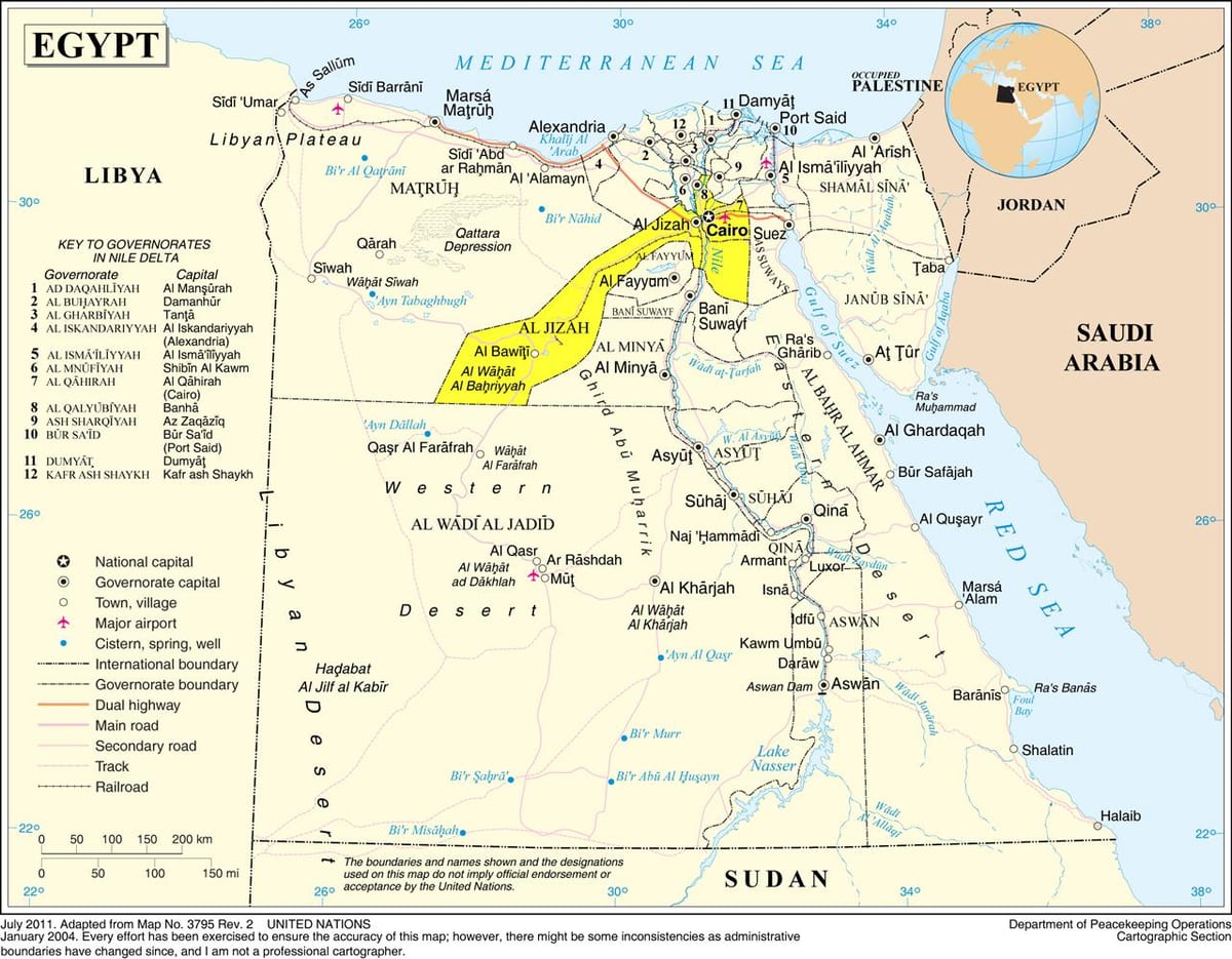 Harta de mai cairo