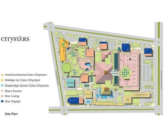 Hartă a orașului stele cairo