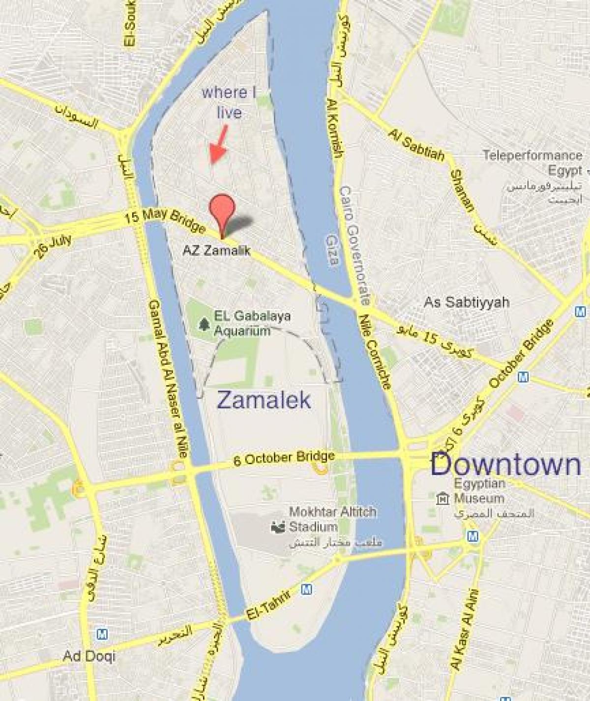 zamalek cairo arată hartă