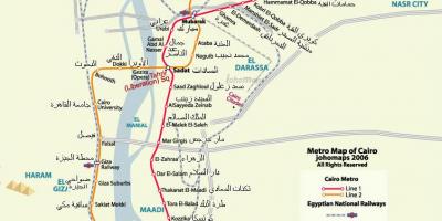 Cairo harta metrou 2016
